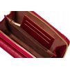 4U Cavaldi Vínová prošívaná velká peněženka s odnímatelným popruhem M833