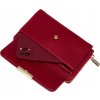 4U Cavaldi Vínová prošívaná velká peněženka s odnímatelným popruhem M833