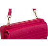 4U Cavaldi Tmavě růžová prošívaná velká peněženka s odnímatelným popruhem M831