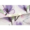 4U Cavaldi Bílo-fialová květovaná prošívaná peněženka s odnímatelným popruhem M825 (Velikost ONE SIZE)