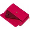 4U Cavaldi tmavě růžová peněženka s popruhem a jemným vzorem M824