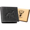 Always Wild Černá kožená peněženka s ražbou koně A160 (Velikost ONE SIZE)