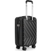 SOLIER černý cestovní kufr KYOTO 55x40x20 cm