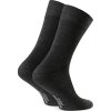 Tmavě šedé pánské merino ponožky Art.130