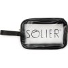 SOLIER set průhledných cestovních kosmetických taštiček vel. S, M, L