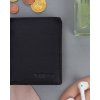 4U Cavaldi Černá kožená pánská peněženka B050
