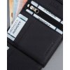 4U Cavaldi Černá kožená pánská peněženka B050
