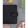 4U Cavaldi černá kožená pánská peněženka B049