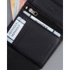 4U Cavaldi černá kožená pánská peněženka B049