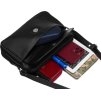Rovicky Černá crossbody taška se stříbrným kováním