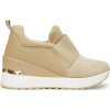 Béžové dámské sneakersy na klínku