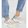 Sneakersy dámské smetanové s lesklými aplikacemi
