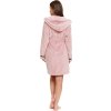 Růžový luxusní hebký dámský župan SOFT