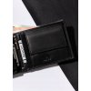 BASIC černá pánská peněženka z přírodní kůže D012