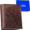 Always Wild tmavě hnědá elegantní pánská peněženka A233 (Velikost ONE SIZE)