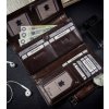 Rovicky tmavě hnědá velká peněženka s ochranou RFID V350
