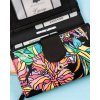 Rovicky černá dámská peněženka s barevným vzorem V338