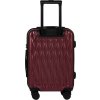 Vínový cestovní kufr s krouceným vzorem GOLDEN EAGLE vel. S