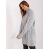 Šedé dámské pletené mini šaty