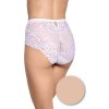 Krajkové kalhotky s vysokým pasem Gabidar 201 (Velikost 2XL, Barva béžová)