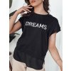 Černé dámské tričko s podšívkou DREAMY