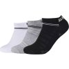 Černo-šedo-bílý set ponožek Skechers 3PPK Mesh Ventilation Socks (Velikost 35/38)