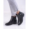 Černé elegantní kotníkové boty