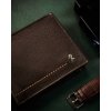 Rovicky tmavě hnědá elegantní peněženka s logem L241 (Velikost ONE SIZE)