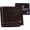 Rovicky tmavě hnědá elegantní peněženka s logem L241