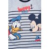 Šedé pruhované chlapecké body Disney Baby Mickey Mouse