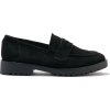 Černé semišové dámské mokasíny