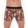Boxerky s potiskem Cornette High Emotion Brandy