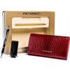 Peterson dárková sada s červenou peněženkou Q004 (Velikost ONE SIZE)