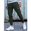 Khaki pánské cargo kalhoty