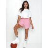 Růžové teplákové kraťasy PELLA
