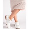 Bílo-zlaté sneakersy na platformě (Velikost 36)