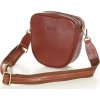 MARCO MAZZINI Hnědá menší crossbody ve tvaru podkovy