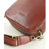 MARCO MAZZINI Hnědá menší crossbody ve tvaru podkovy