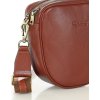 MARCO MAZZINI Hnědá menší crossbody ve tvaru podkovy
