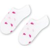 Bílé dívčí bambusové ponožky se srdíčky Art.148