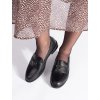Černé elegantní dámské mokasíny