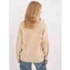 Béžový dámský svetr s kulatým výstřihem
