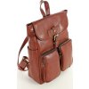 MARCO MAZZINI Hnědý dámský kožený batoh