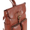 MARCO MAZZINI Hnědý dámský kožený batoh