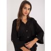 Černá oversize košile s límečkem
