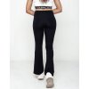 Černé dámské zvonové legíny s vysokým pasem SLIMLINE