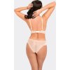 Béžové kalhotky s krajkou vzadu Babell
