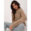 Béžový dámský oversize svetr