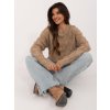 Béžový dámský oversize svetr