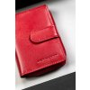 Peterson červená kožená peněženka Y792